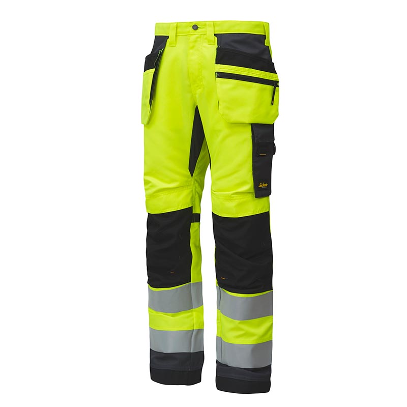 Snickers 6230 AllroundWork High-Vis Werkbroek+ met Holsterzakken Klasse 2