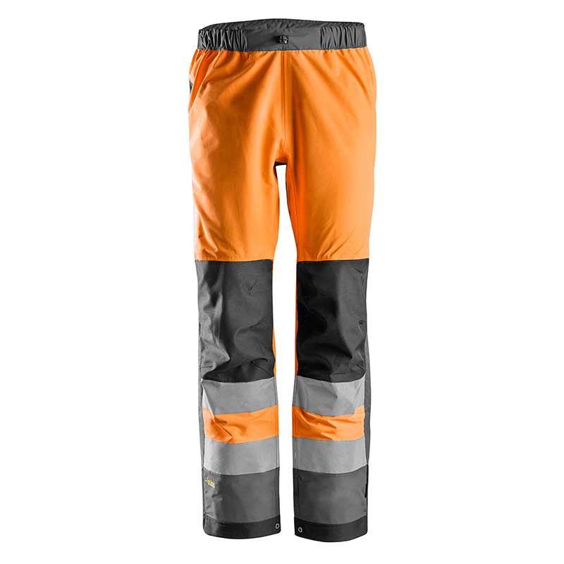 Snickers 6530 AllroundWork High Vis WP Shell Broek Klasse 2 5558