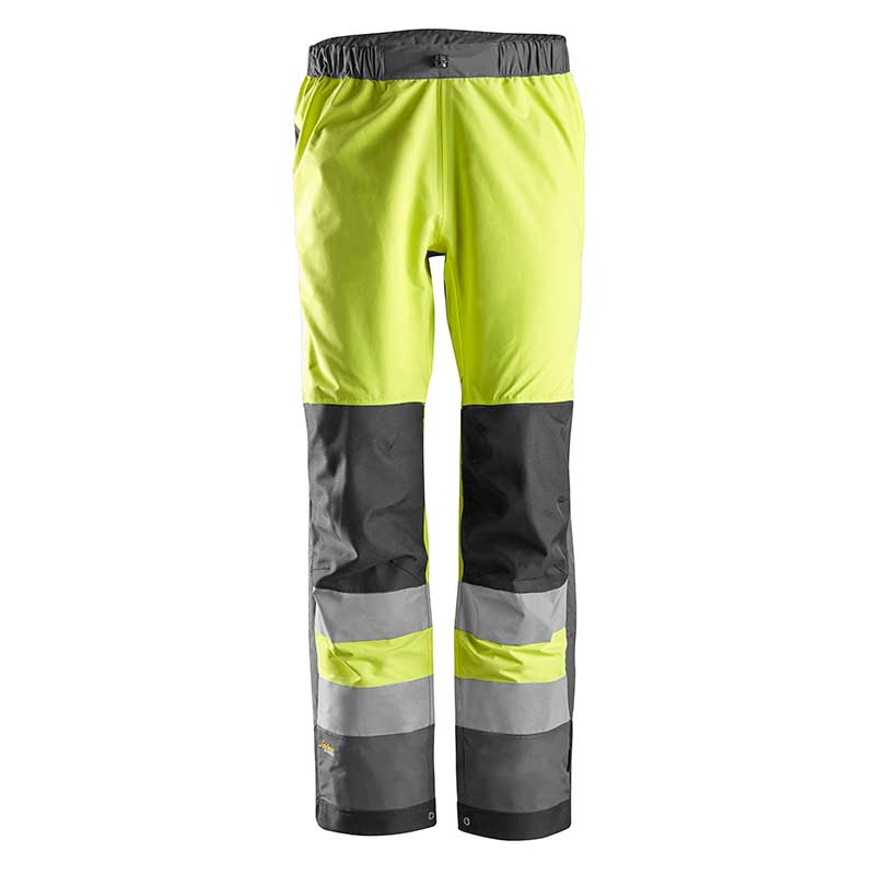 Snickers 6530 AllroundWork High Vis WP Shell Broek Klasse 2 6658