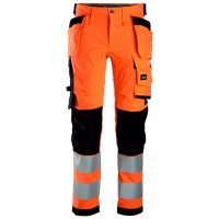 Snickers high Vis stretch werkbroek 6243 orange-black