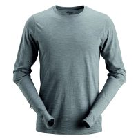 Snickers 2427 wollen t-shirt grijs melange