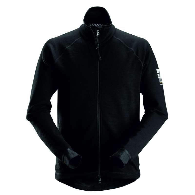 Snickers 8019 wollen jack zwart