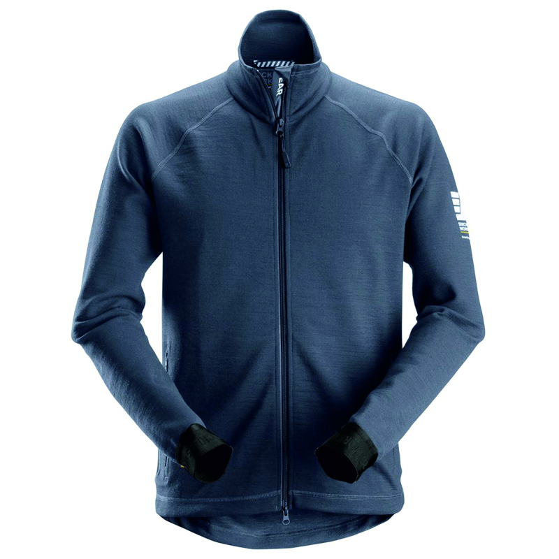 Snickers 8019 wollen jack donkerblauw melange