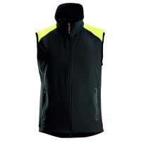 Snickers 8029 neon vest zwart-neon geel