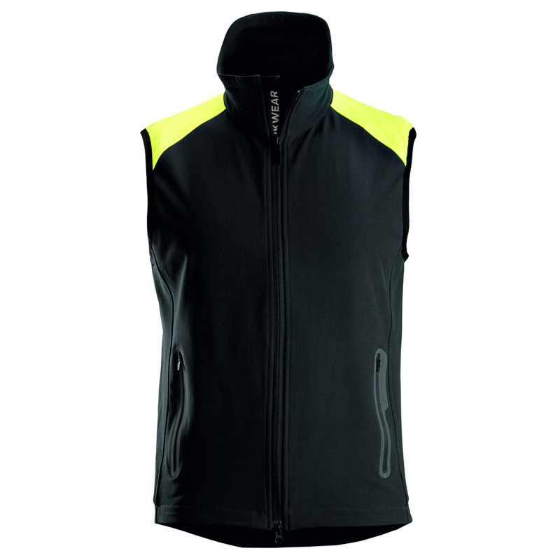 Snickers 8029 neon vest zwart-neon geel