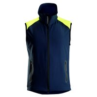 Snickers 8029 neon vest navy-neon geel