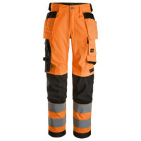 Snickers 6743 High-Vis Klasse 2 Dames Stretchbroek met Holsterzakken-5504