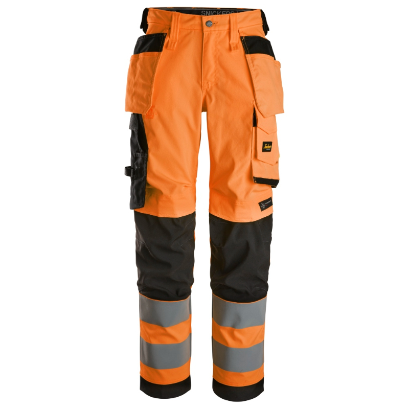 Snickers 6743 High-Vis Klasse 2 Dames Stretchbroek met Holsterzakken-5504