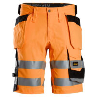 Snickers 6135 High-Vis Klasse 1 Stretch Korte Werkbroek met Holsterzakken-5504