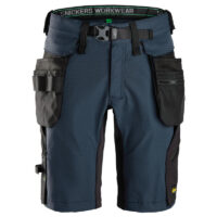 Snickers 6172 FlexiWork Korte Werkbroek met Afneembare Zakken-9504