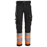 Snickers 6334 High-Vis Klasse 1 Stretch Werkbroek-0455