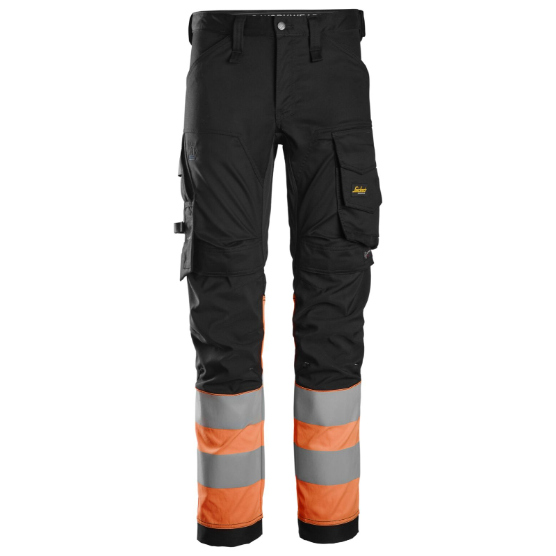 Snickers 6334 High-Vis Klasse 1 Stretch Werkbroek-0455