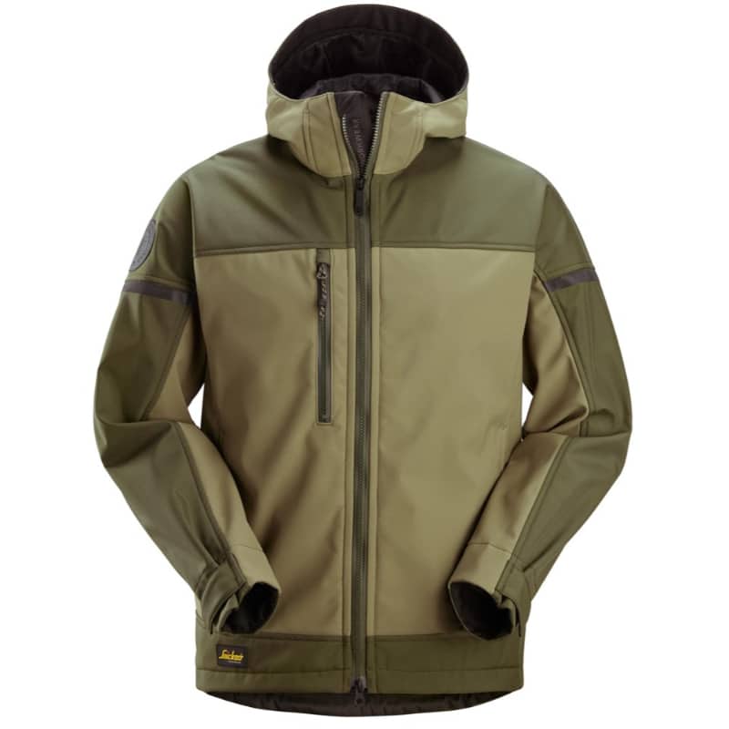 Snickers 1226 AllroundWork Softshell Stretch Jack met Capuchon-3135