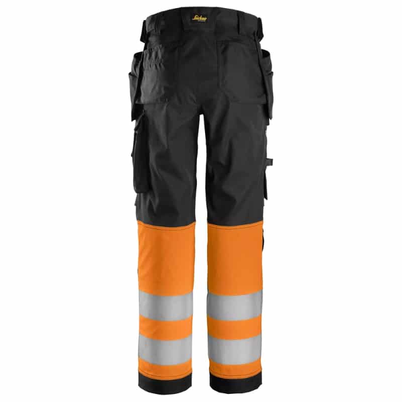 Snickers 6734 High-Vis Klasse 1 Dames Stretch Werkbroek met Holsterzakken - Afbeelding 3