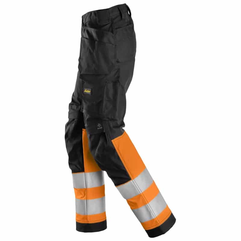 Snickers 6734 High-Vis Klasse 1 Dames Stretch Werkbroek met Holsterzakken - Afbeelding 4