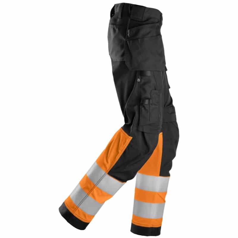Snickers 6734 High-Vis Klasse 1 Dames Stretch Werkbroek met Holsterzakken - Afbeelding 5