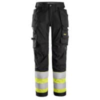 Snickers 6734 High-Vis Klasse 1 Dames Stretch Werkbroek met Holsterzakken-6604